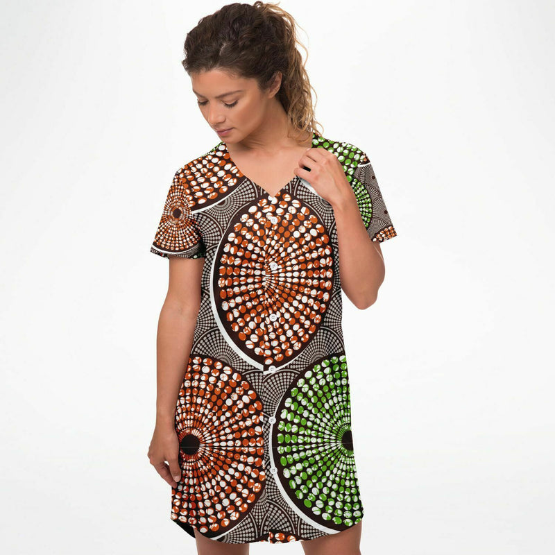 Ankara Print Women's baseball jersey dress - Sumbu African Ankara Prints  and Designs – Sumbu Apparel