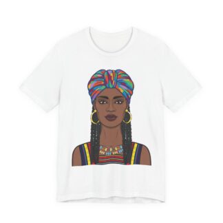Ankara Queen Graphic Tee | African Print Unisex T-Shirt