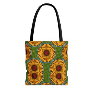 Kano Sun Ankara Print Tote Bag | African Wax Print Shopper